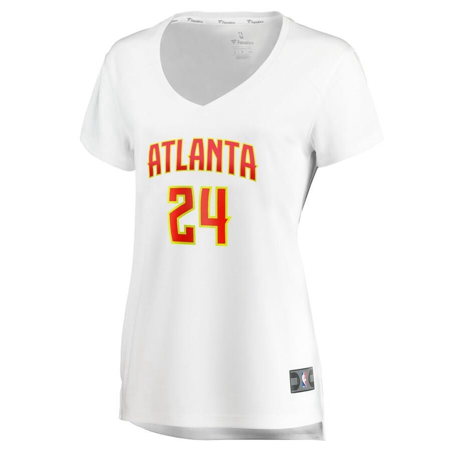 Atlanta Hawks Bruno Fernando Fanatics Branded Replica Fast Break Player Association Jersey Womens - White | Ireland F4570H6