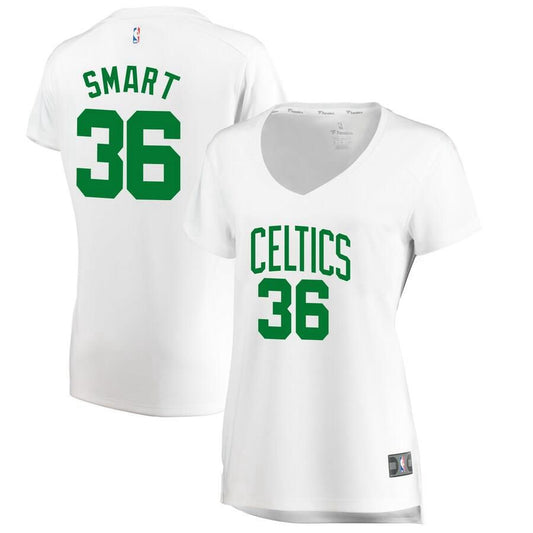 Boston Celtics Marcus Smart Fanatics Branded Fast Break Player Association Jersey Womens - White | Ireland W0402A7