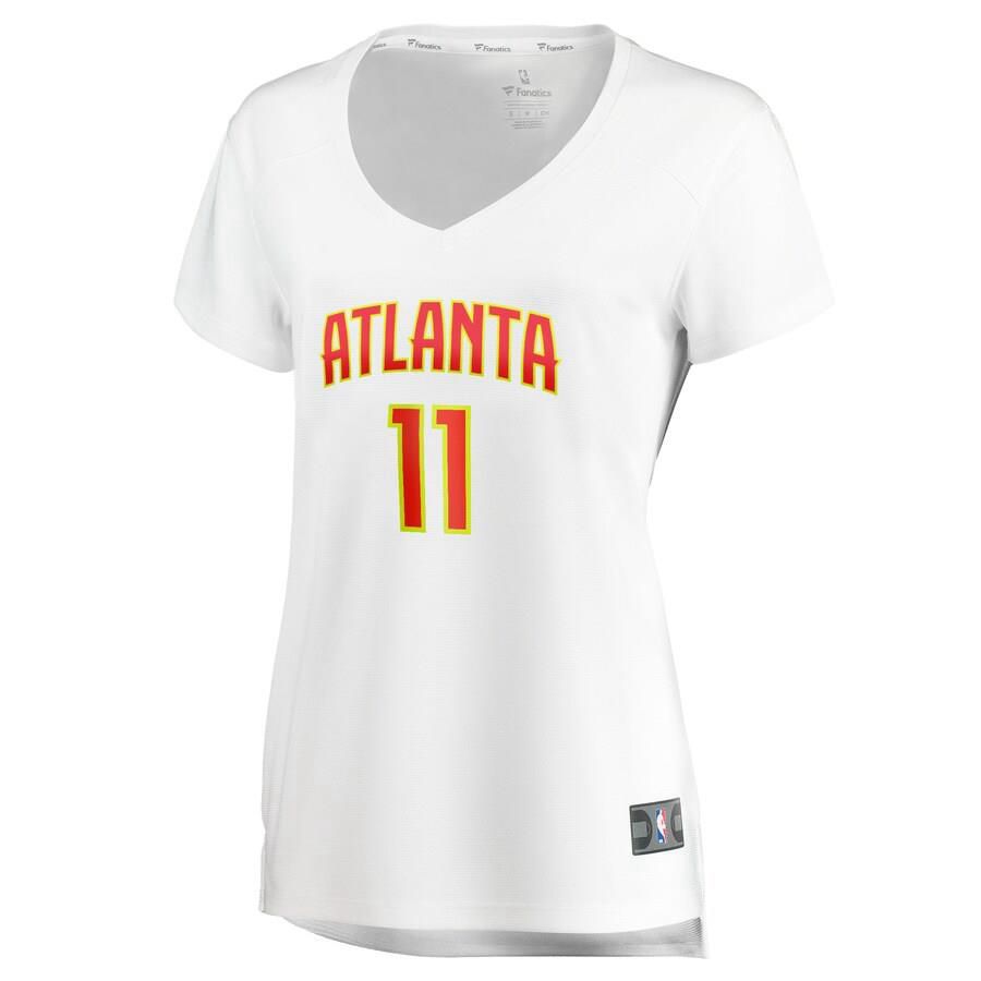 Atlanta Hawks Trae Young Fanatics Branded Replica Fast Break Player Association Jersey Womens - White | Ireland Y6840W7